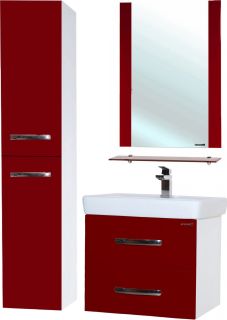 Тумба под раковину Bellezza Рокко 60см красный 00000010151